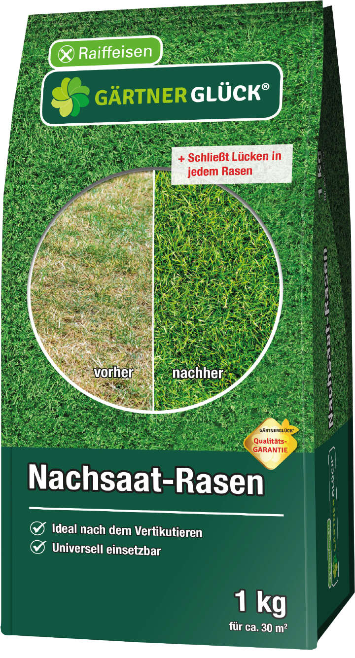 GÄRTNERGLÜCK Nachsaat-Rasen